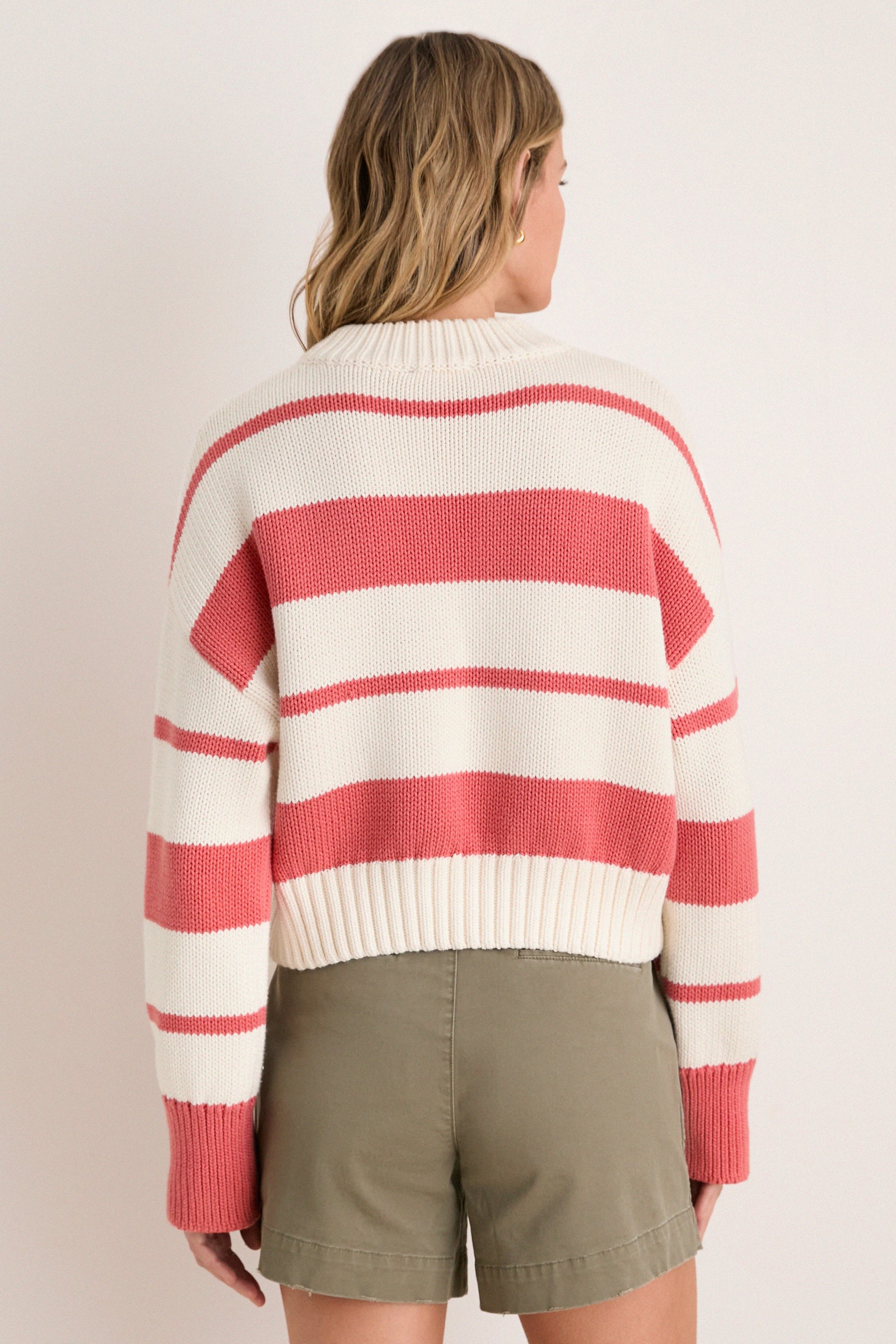 Nantucket Reds Stripe Cotton Brooks Sweater