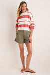 Nantucket Reds Stripe Cotton Brooks Sweater