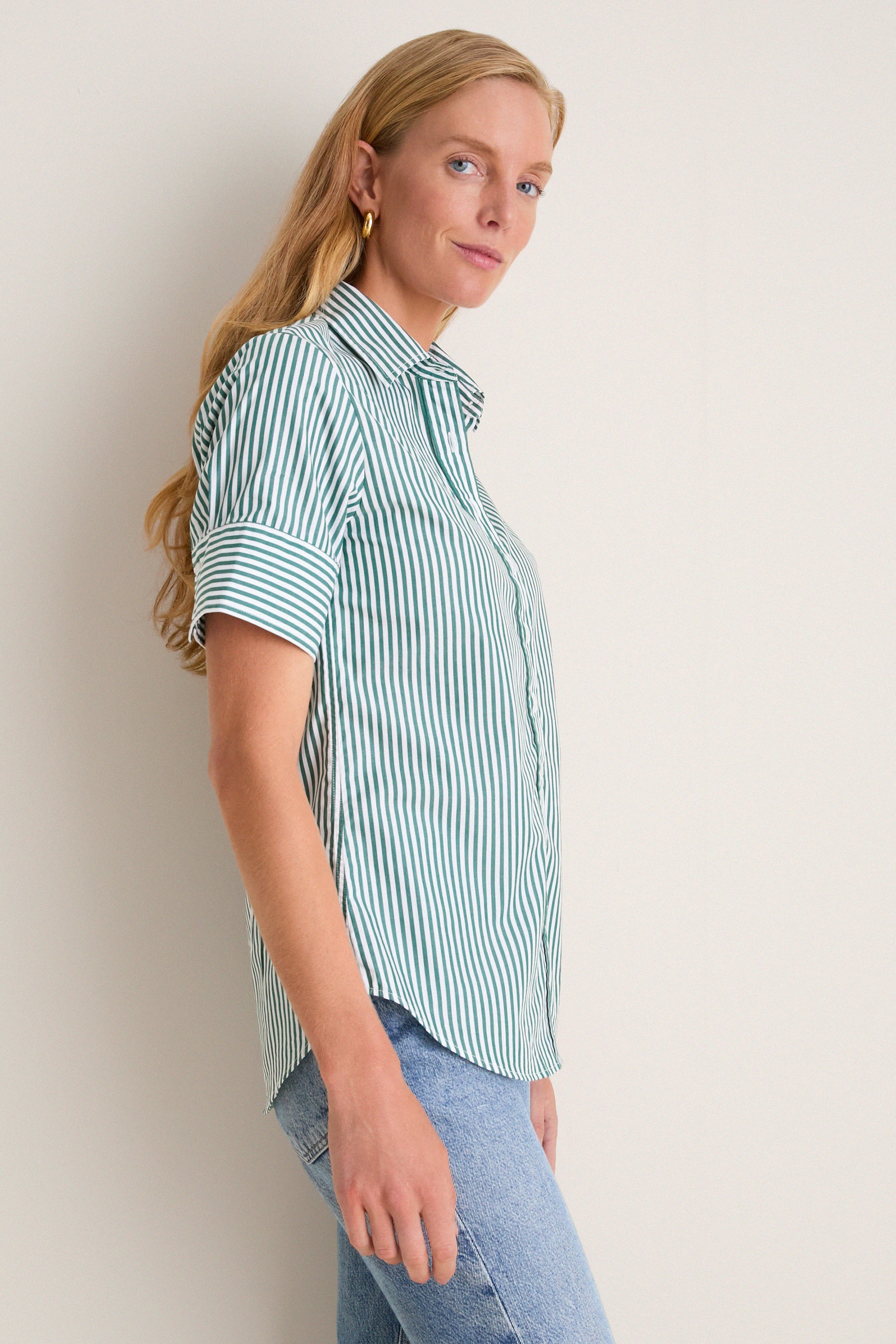 Hunter Stripe Short Sleeve Shirt