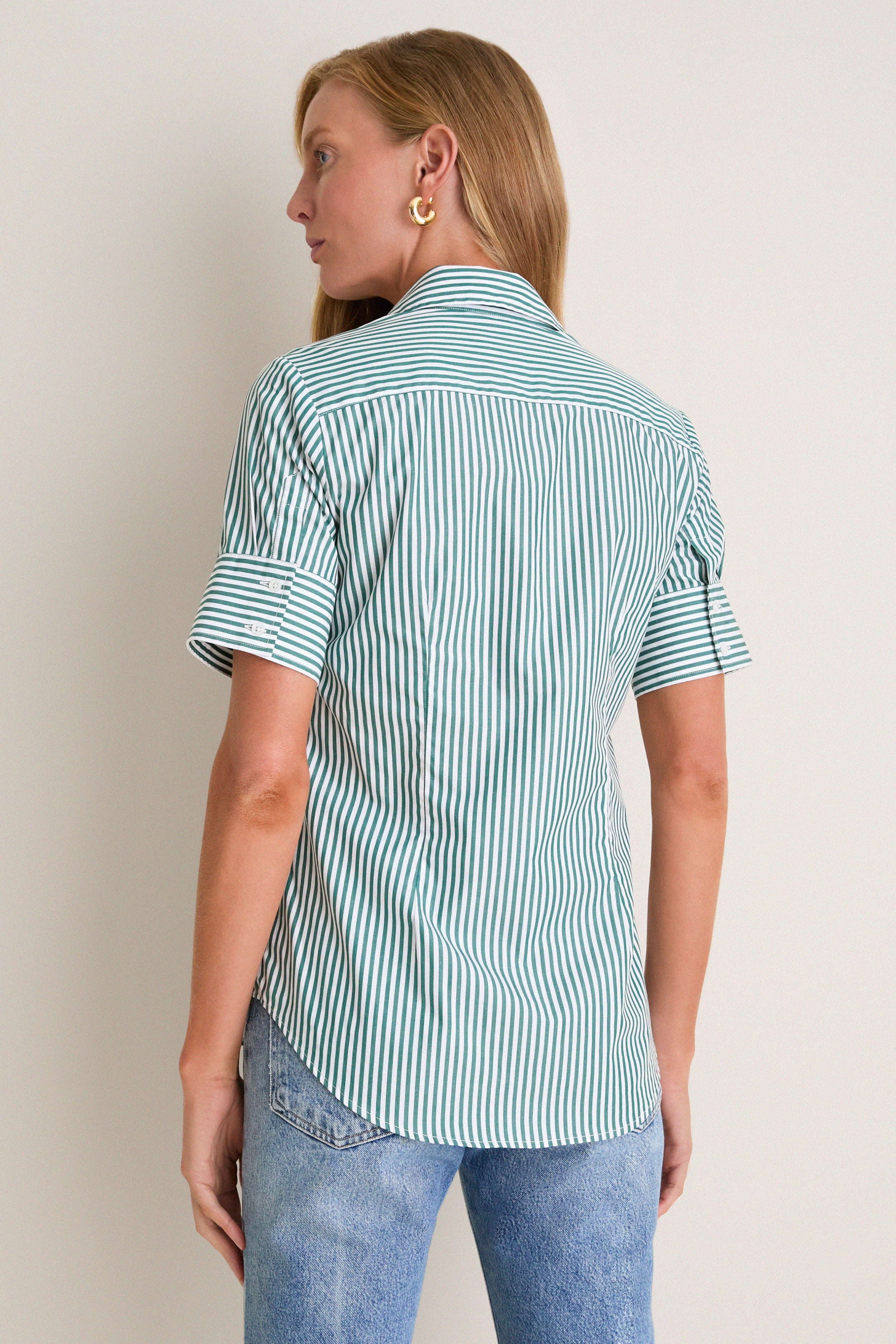 Hunter Stripe Short Sleeve Shirt