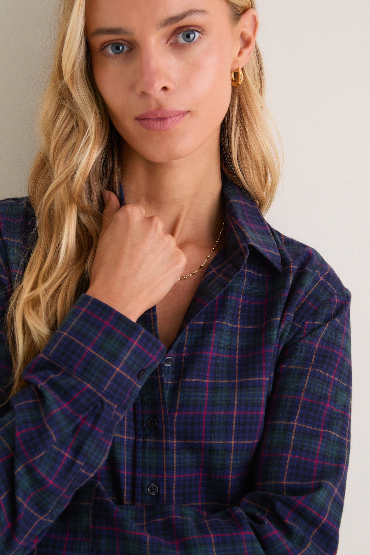 Tartan Plaid Boyfriend Shirt