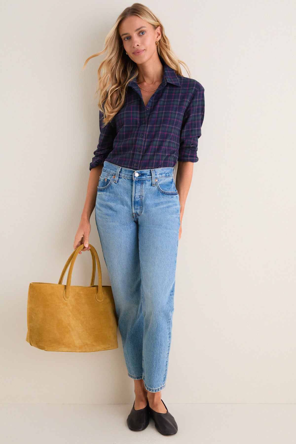 Tartan Plaid Boyfriend Shirt