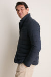 Navy Quilted Blazer with Windguard