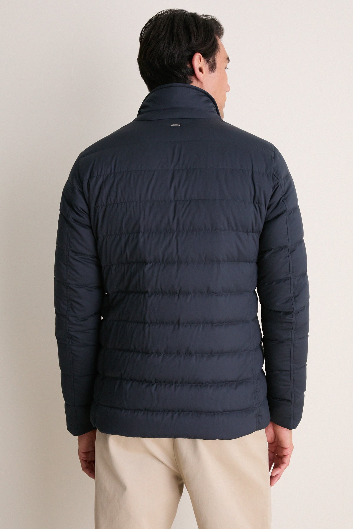 Navy Quilted Blazer with Windguard