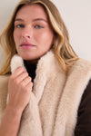 Champagne Beaver Faux Fur Effect Vest