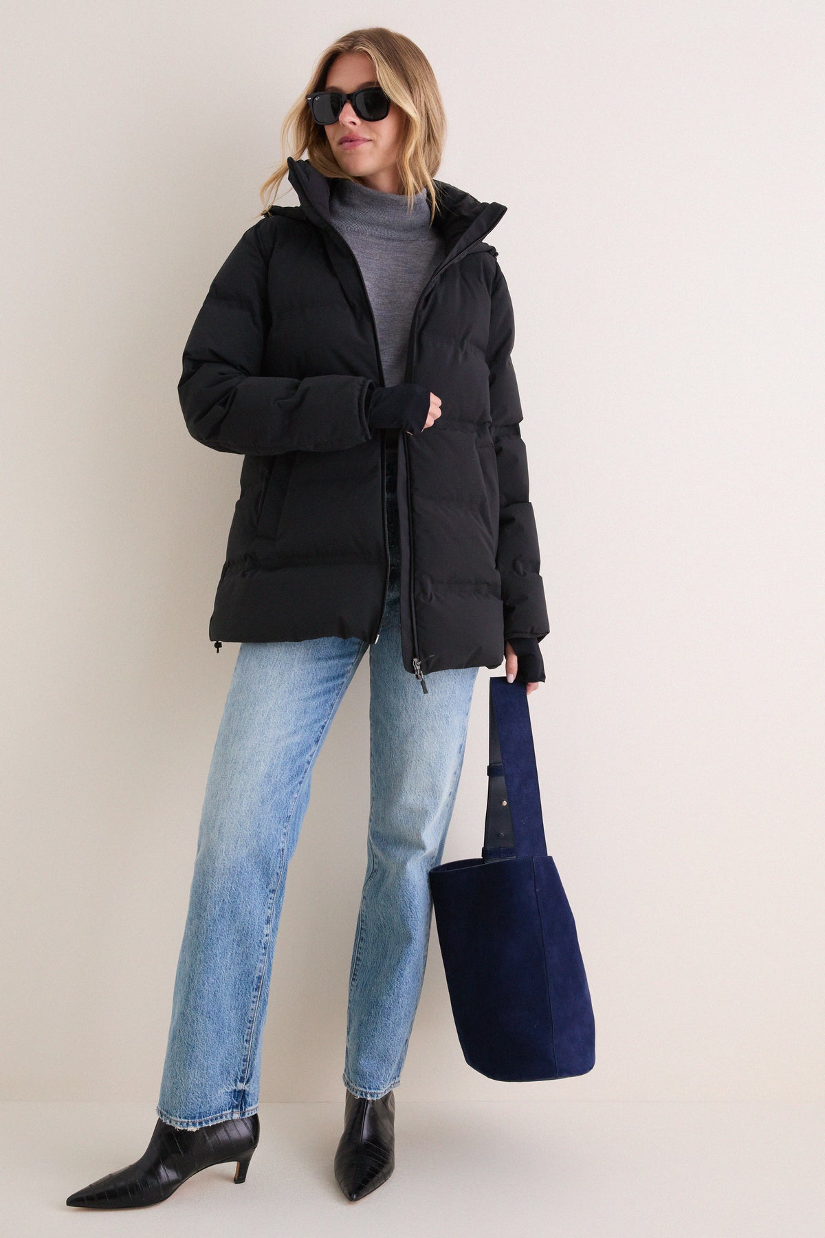 Black New Impact Quilted Waterproof Jacket