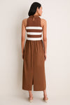 Chocolate Stripe Marina Dress