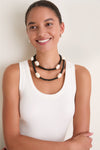 Black and Ivory Myra Necklace