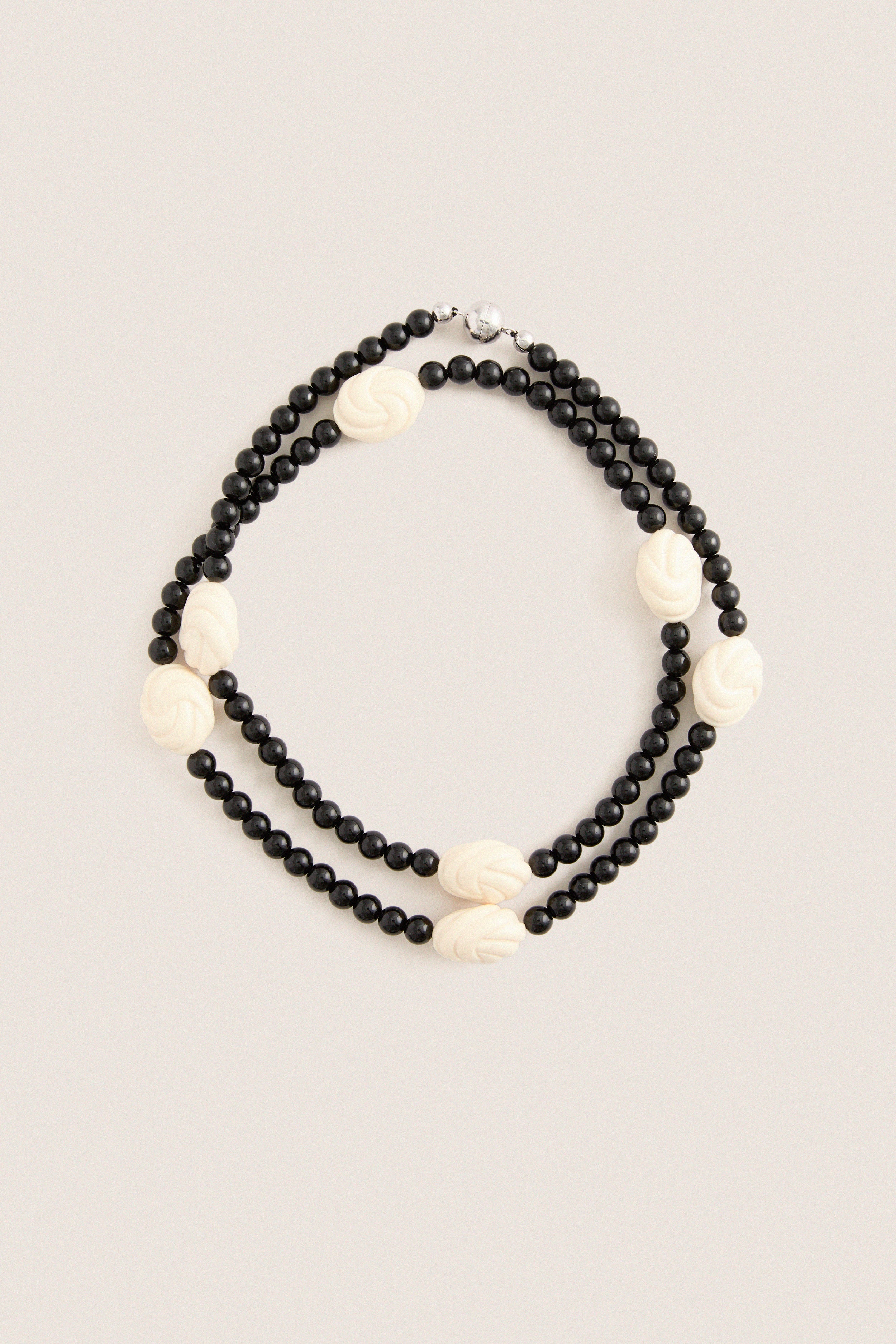 Black and Ivory Myra Necklace