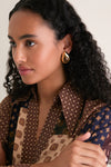 Gold and Brown Vale Earrings