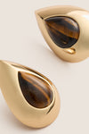 Gold and Brown Vale Earrings