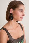 Black and Brown Pantheon Earrings