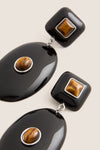 Black and Brown Pantheon Earrings