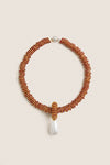 Exclusive Red Pearl Drop Necklace