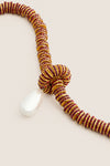 Exclusive Red Pearl Drop Necklace