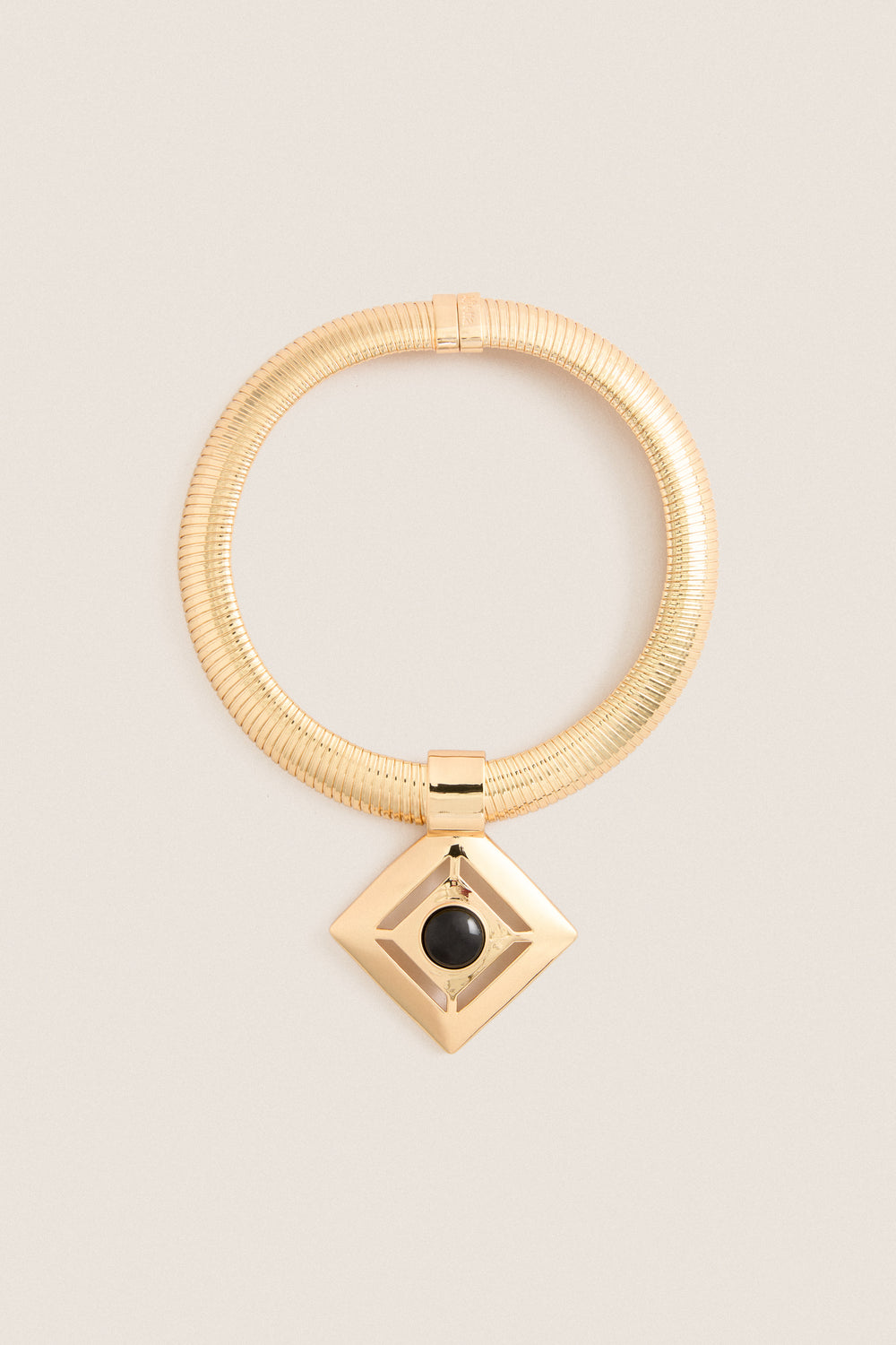 Gold and Black Nysa Necklace