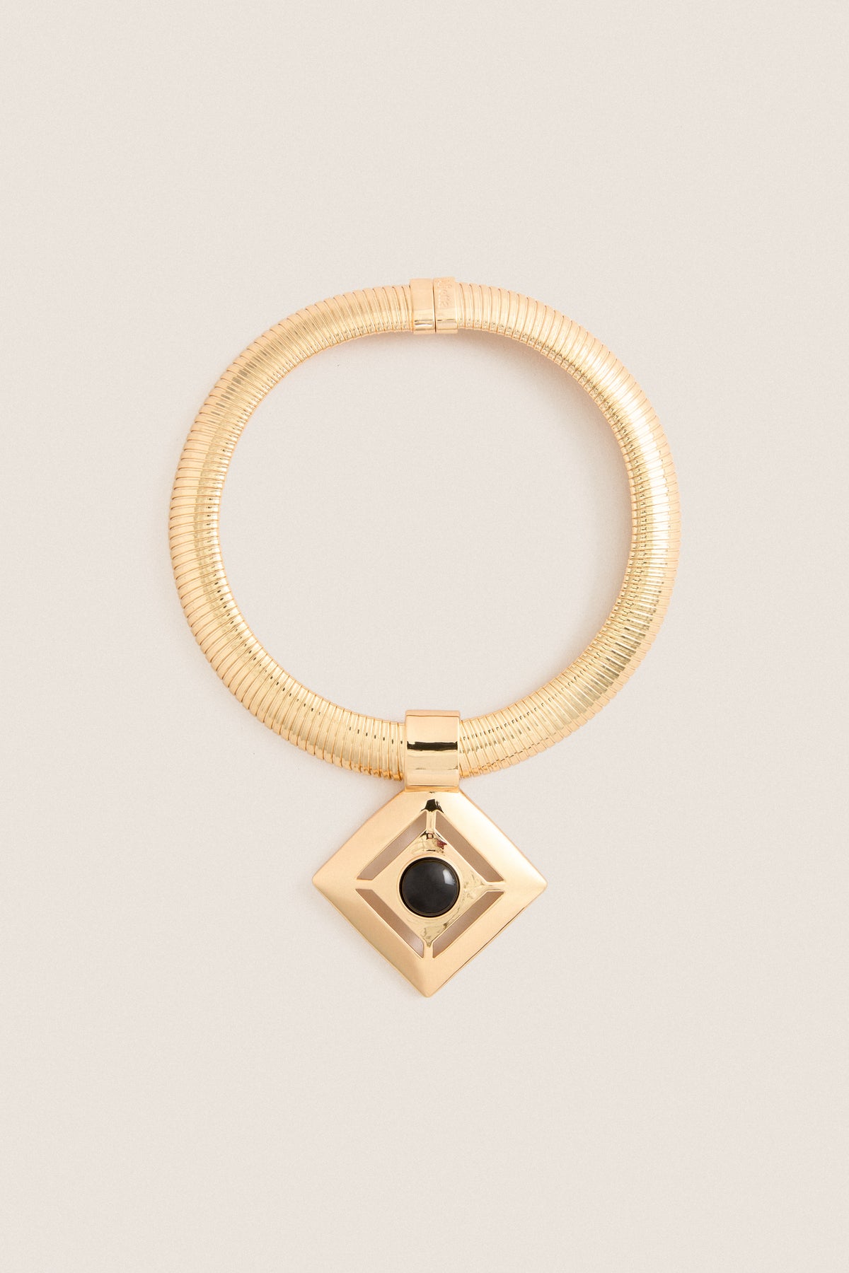 Gold and Black Nysa Necklace