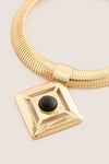 Gold and Black Nysa Necklace