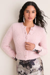 Antique Rose Boucle Alpaca Cardigan