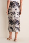 Fonteyn Rose Pearl Textured Satin Pencil Midi Skirt