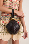 Mocha Woven Leather Zambia Bag