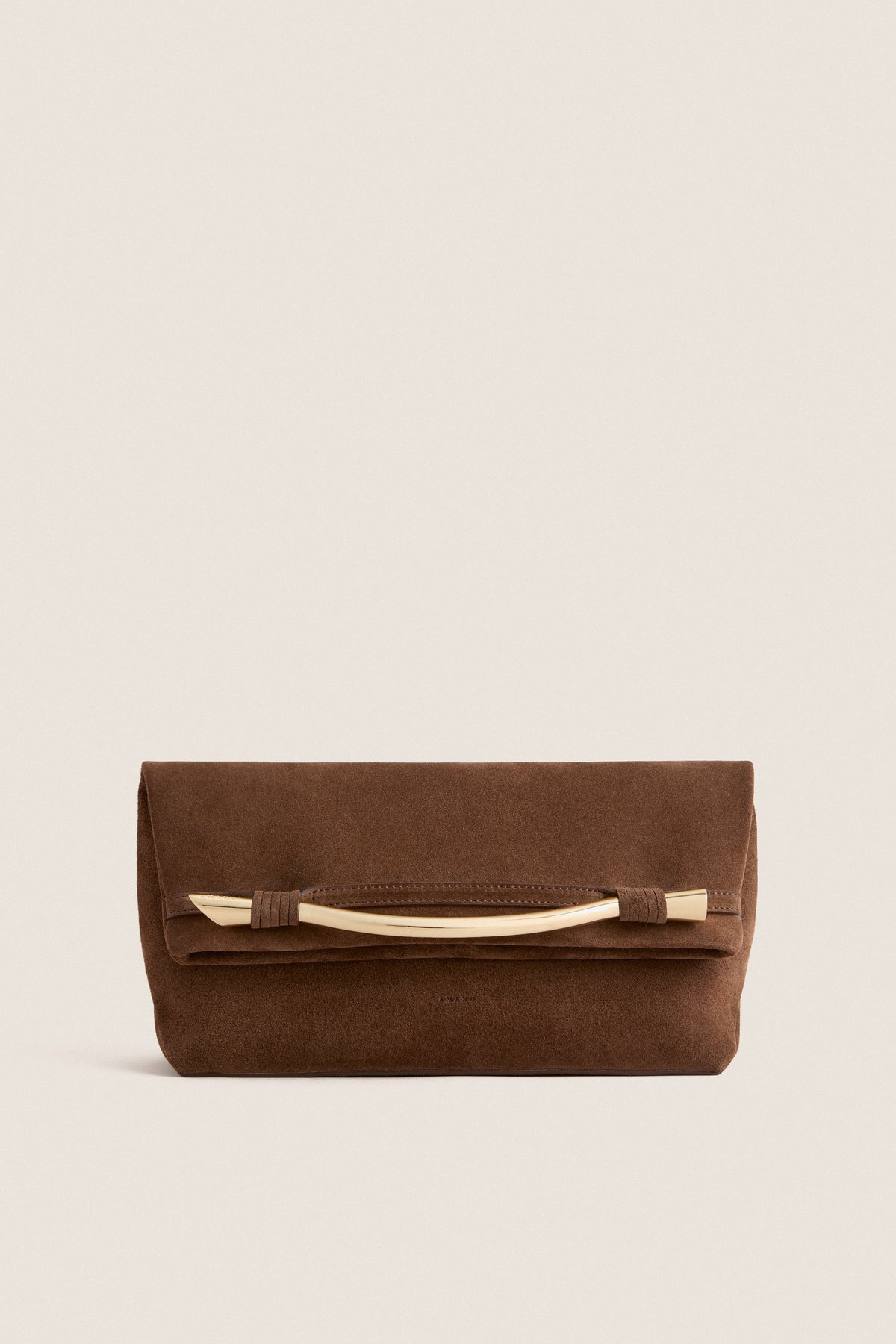 Chocolate Suede Egypt Clutch