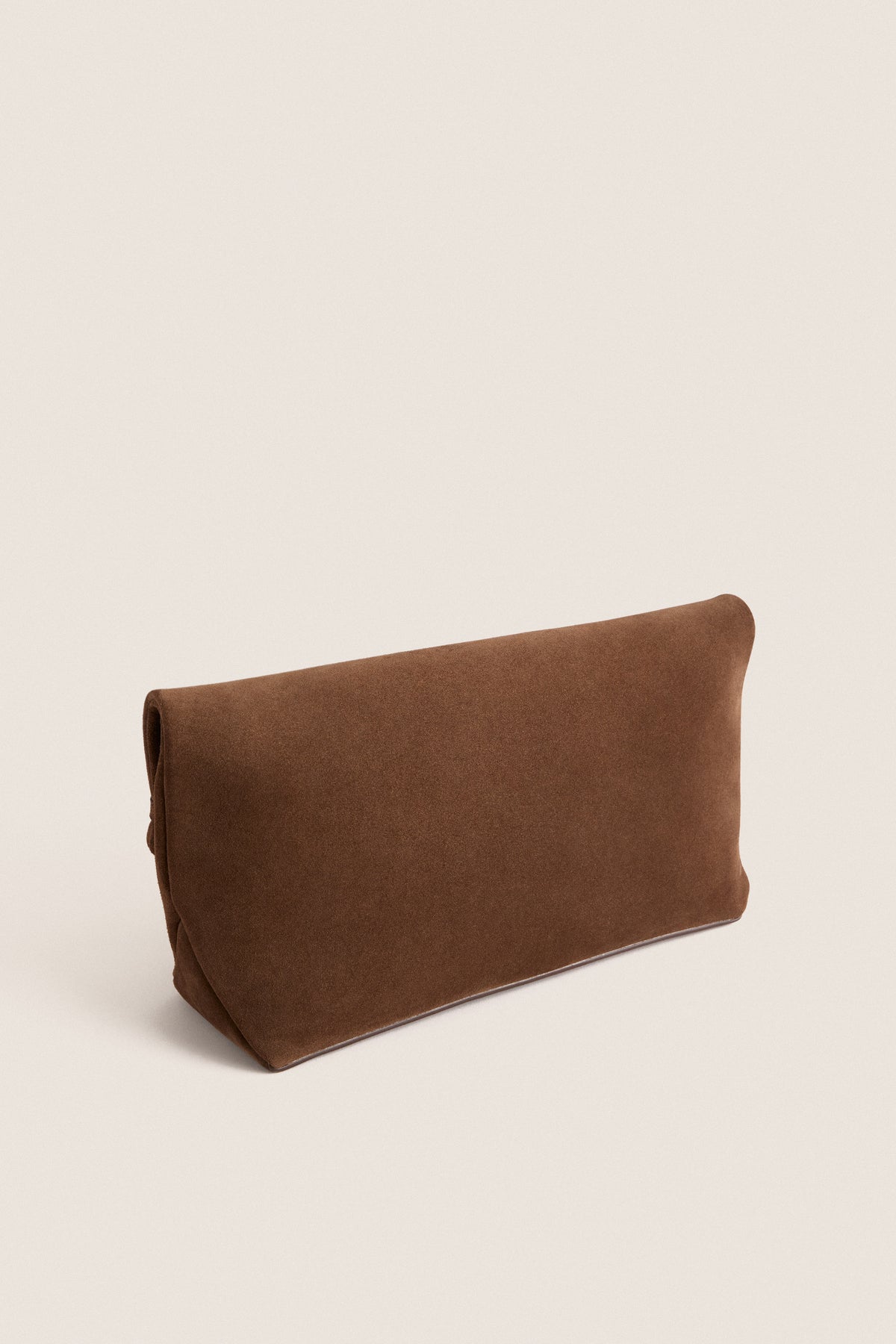 Chocolate Suede Egypt Clutch