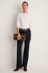 Chocolate Suede Egypt Clutch