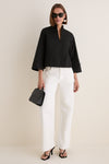 Black Long Sleeve Celeste Top