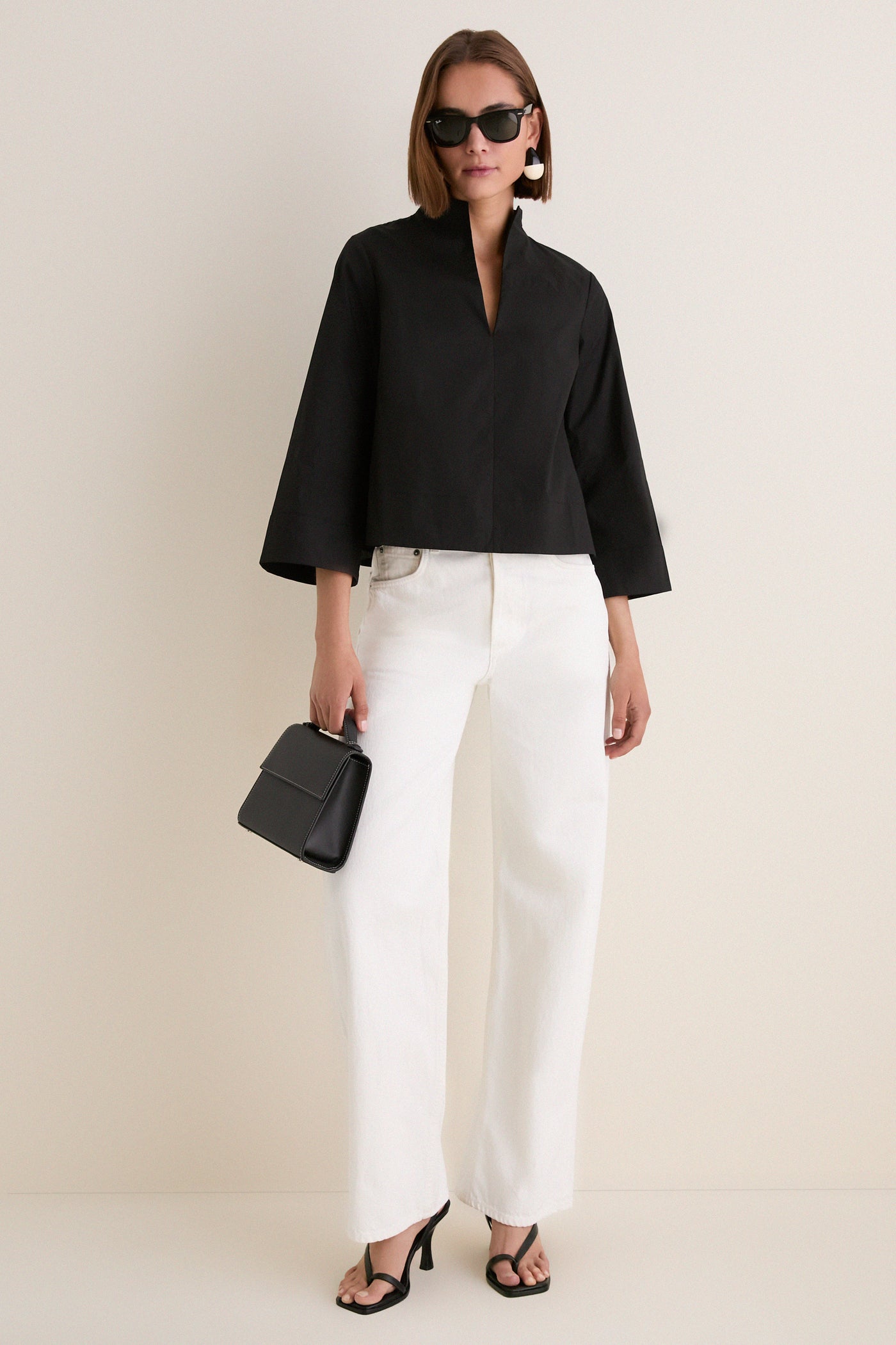 Black Long Sleeve Celeste Top