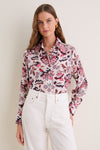 Off-White Dana Horizon Kilim Silk Shirt