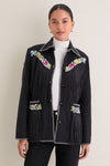 Black Jude Cross Bloom Jacket