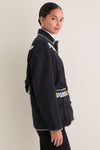 Black Jude Cross Bloom Jacket