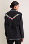 Black Jude Cross Bloom Jacket