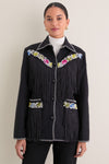 Black Jude Cross Bloom Jacket