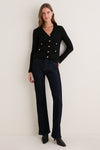 Black Tessa Tweed Cardigan
