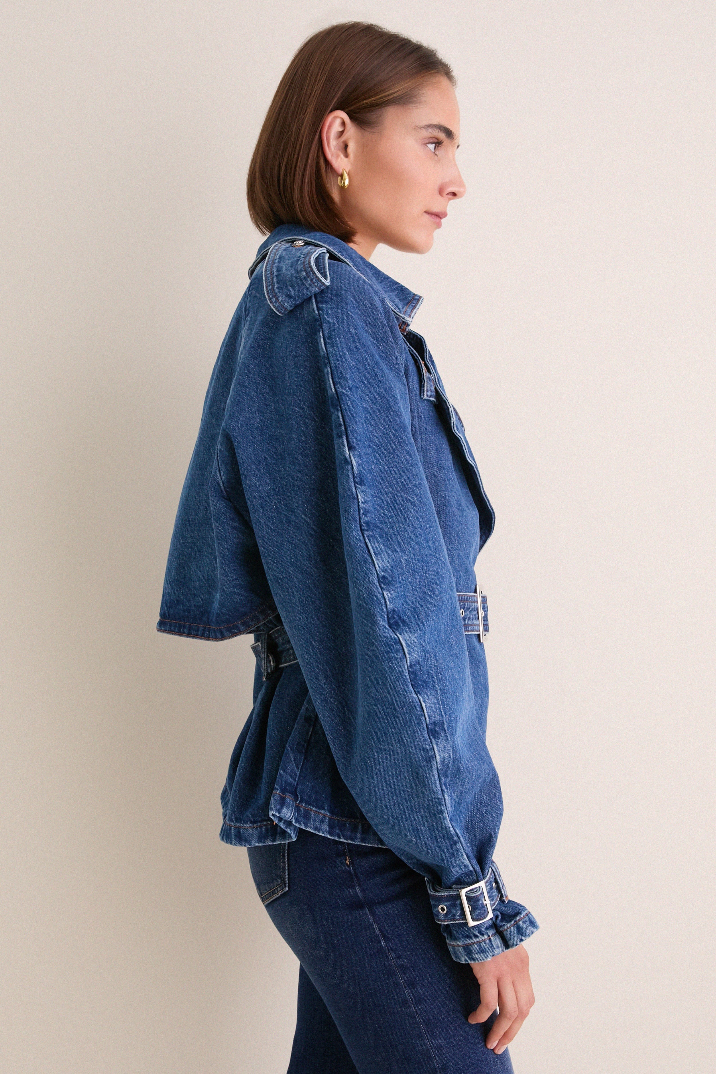 Clean Indigo Pascale Trench