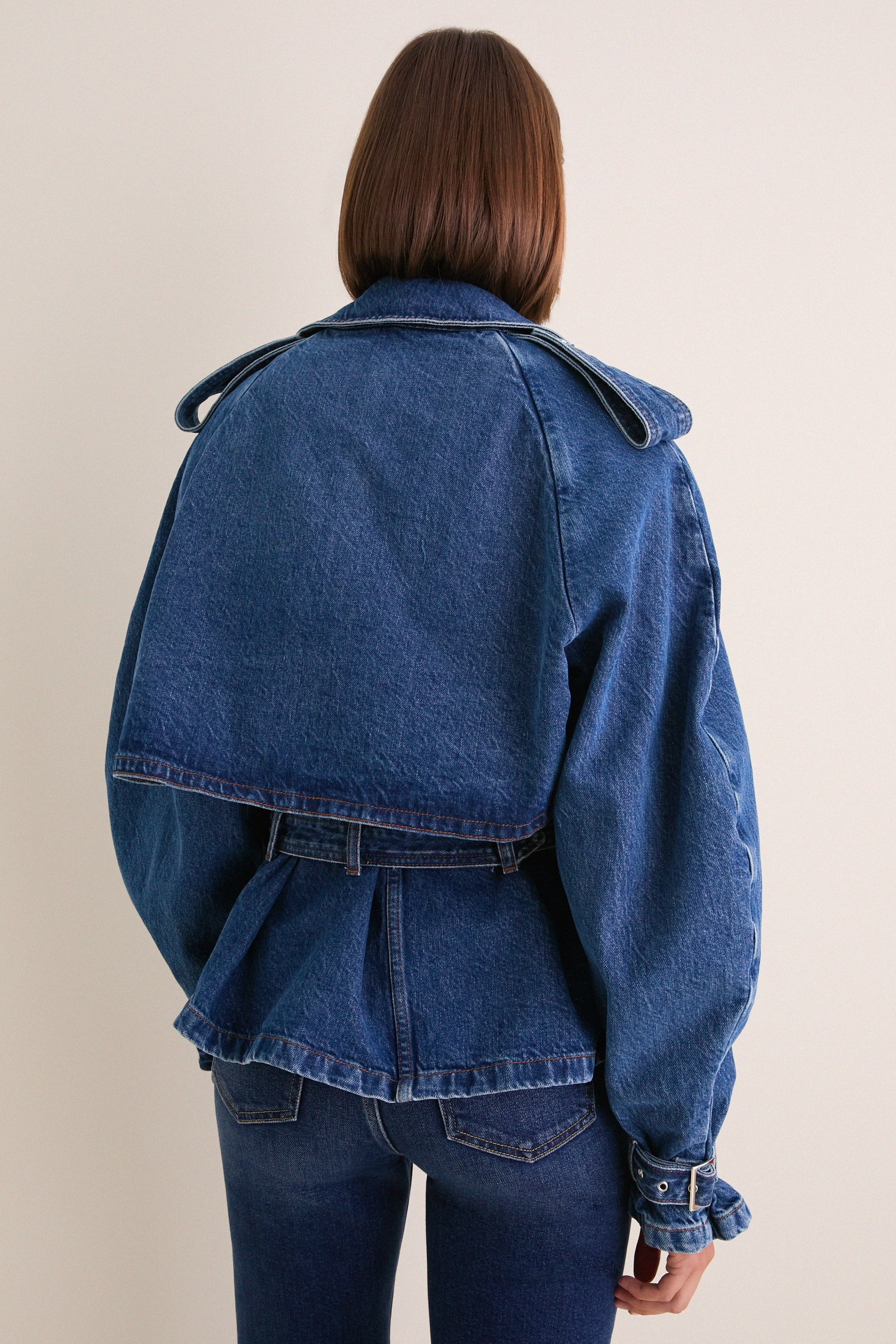 Clean Indigo Pascale Trench
