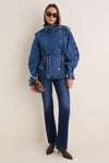 Clean Indigo Pascale Trench