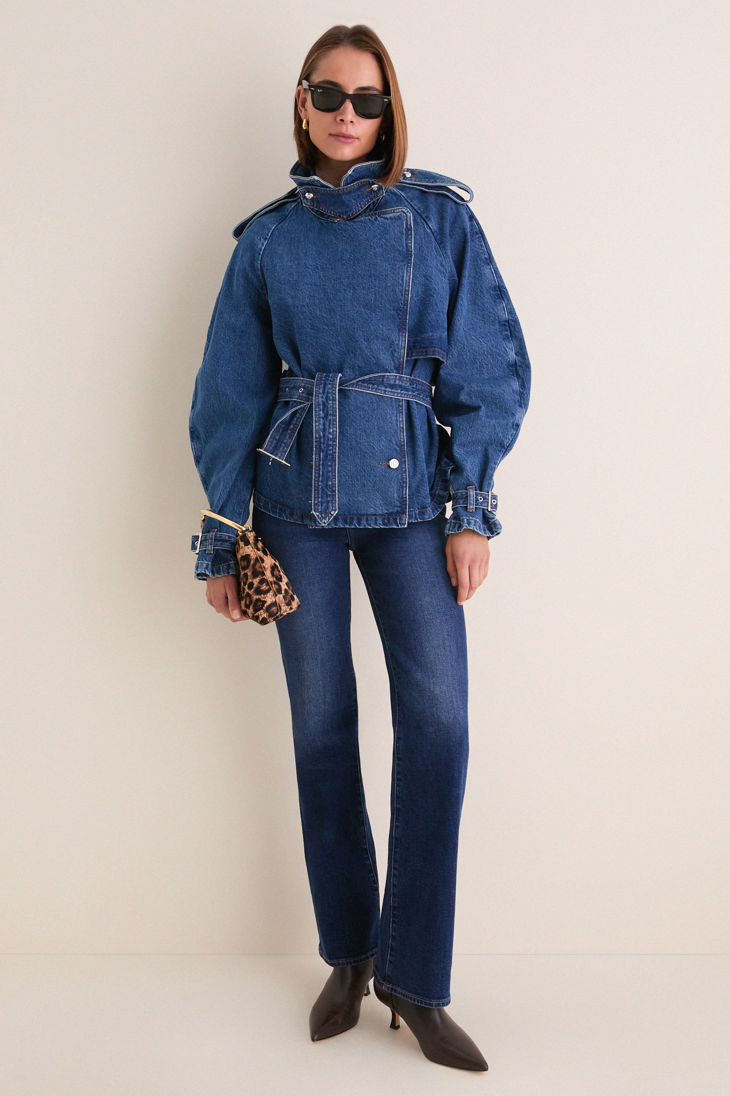 Clean Indigo Pascale Trench