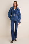 Clean Indigo Pascale Trench