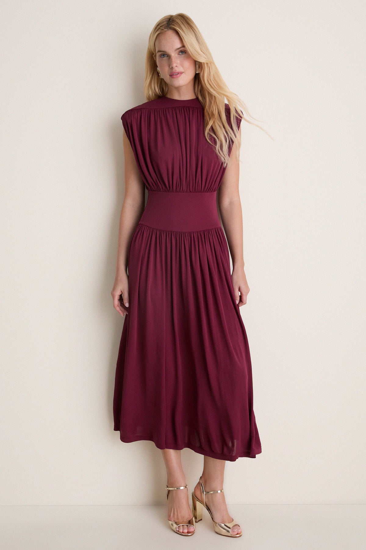 Burgundy Fran Dress