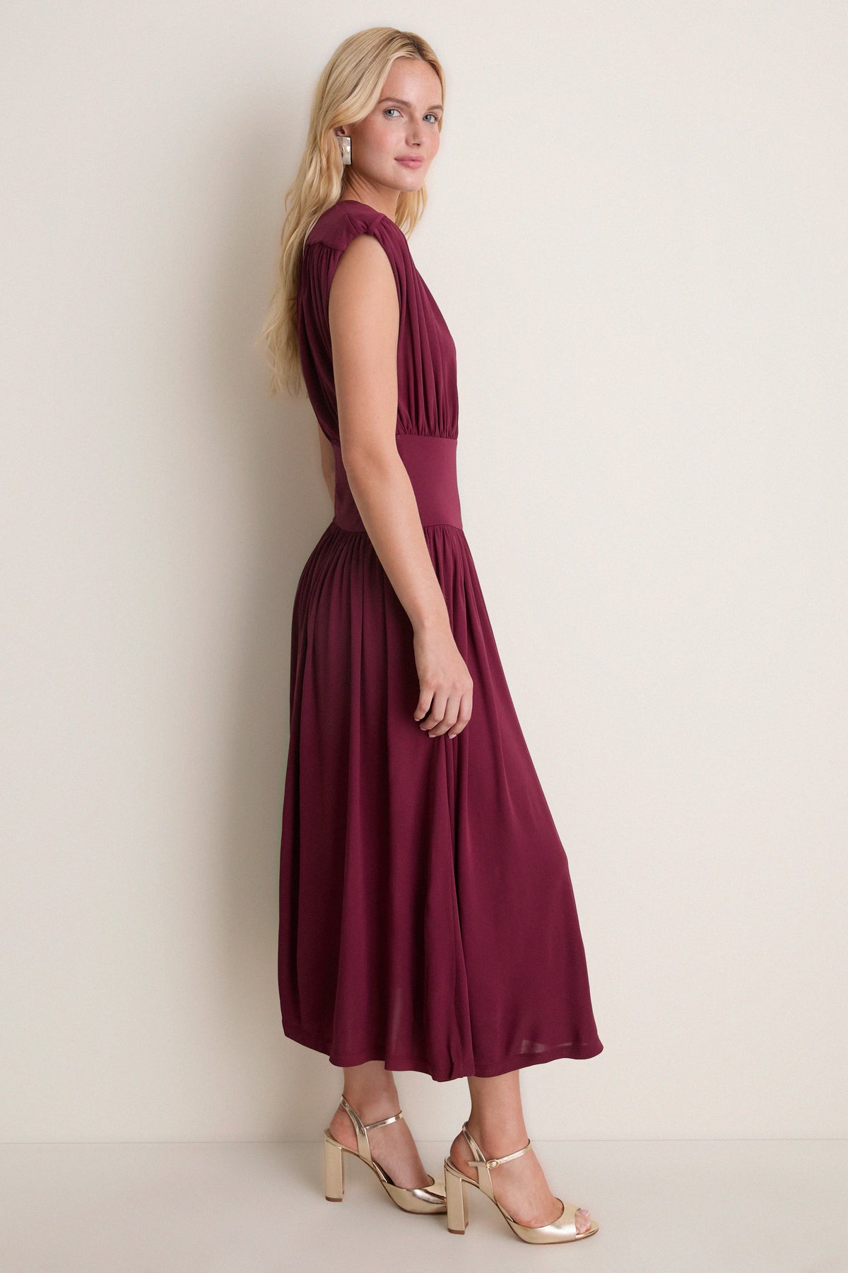 Burgundy Fran Dress