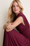 Burgundy Fran Dress