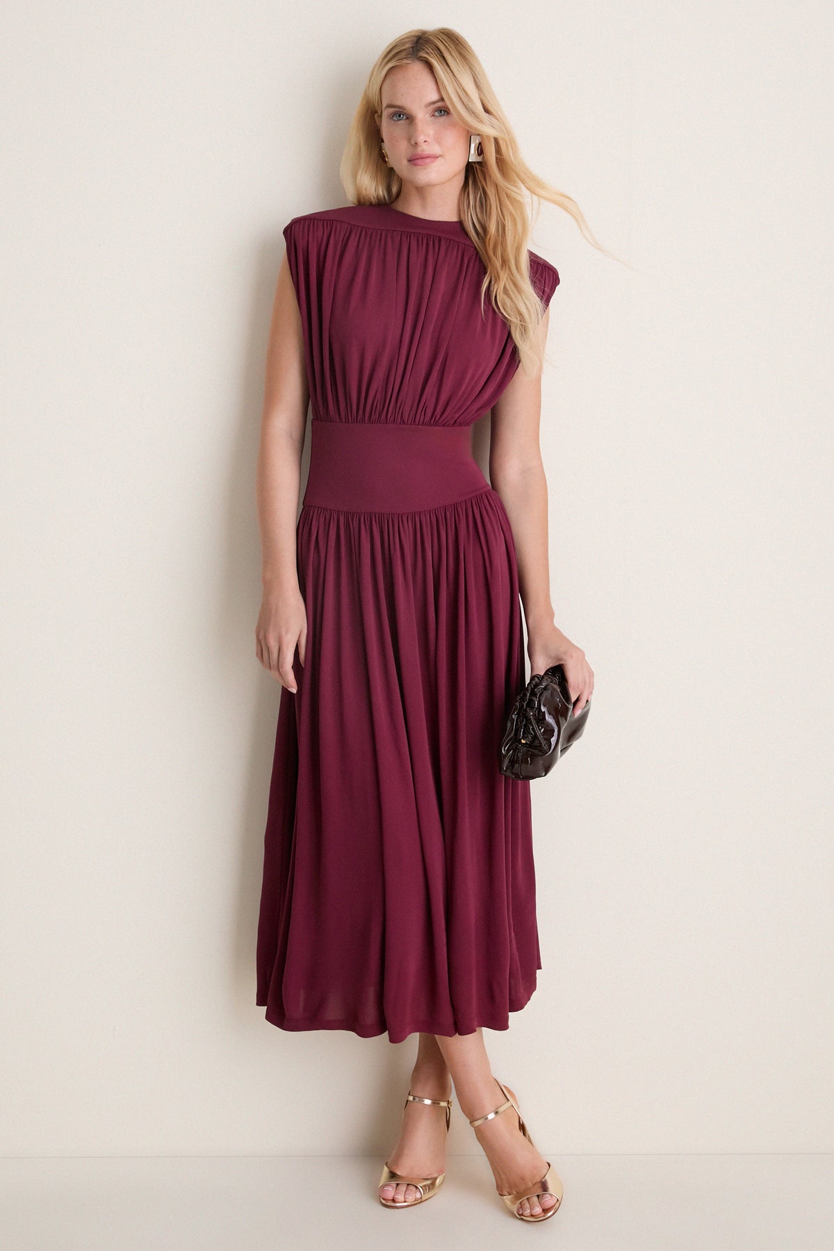 Burgundy Fran Dress