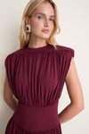 Burgundy Fran Dress