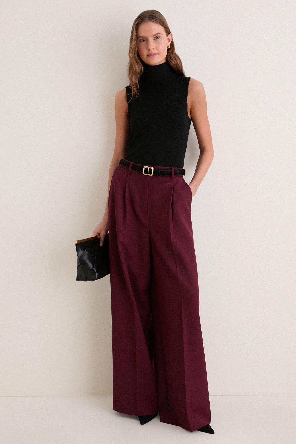 Burgundy Paola Trouser