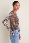 Almond Milk Printed Merino Cardigan