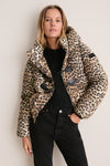 Almond Milk Future Nylon Printed Quilt Mini Puffer