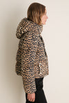 Almond Milk Future Nylon Printed Quilt Mini Puffer